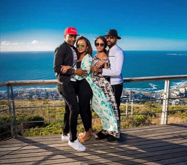 Banky W, Adesua Etomi and friends go sightseeing in South Africa ahead of their wedding (Photos)