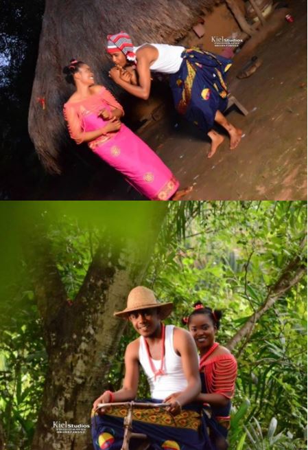 Man Climbs Palm Tree In Pre-Wedding Photos As Fiancée Watches