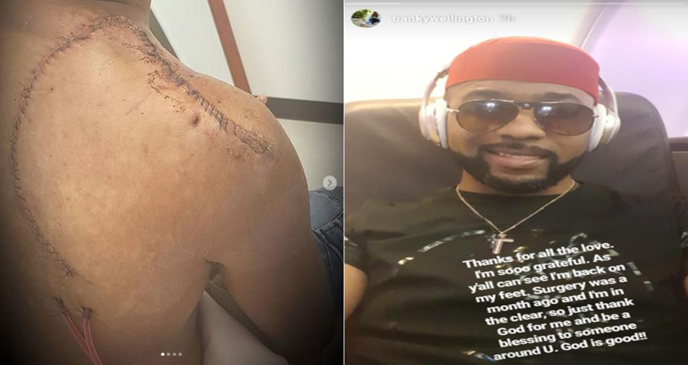 'I'm so grateful for all the love' - BankyW thanks Nigerians after his successful cancer surgery