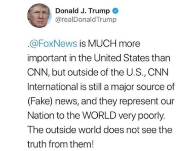 President Donald Trump Slams CNN On Social Media, CNN Responds With Epic Clapback