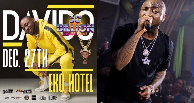 Davido To Round Off 30 Billion Tour In Lagos on December 27th