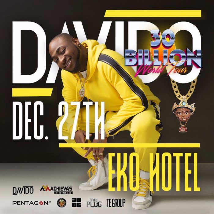 Davido To Round Off 30 Billion Tour In Lagos on December 27th