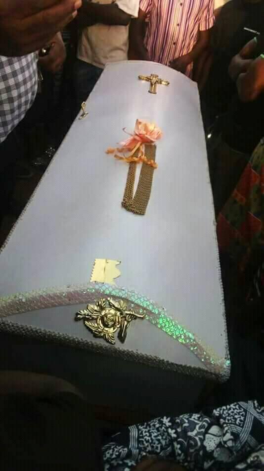 Photos from the burial of Lawrenta Apaume, killed by a stray bullet while celebrating her graduation