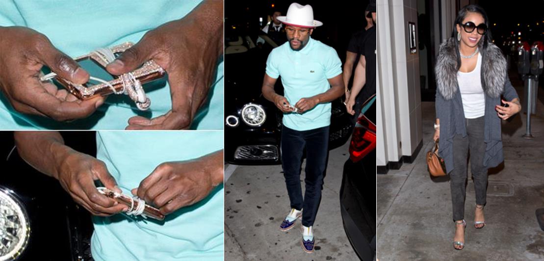 Floyd Mayweather Shows Off Diamond Encrusted IPod Reportedly Worth $1m, The Headphones Alone Cost $50k (Photos)