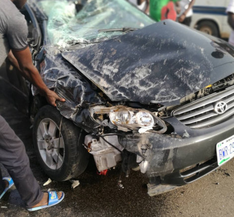 Comedian Acapella Narrowly Escapes Ghastly Motor Accident In Abuja