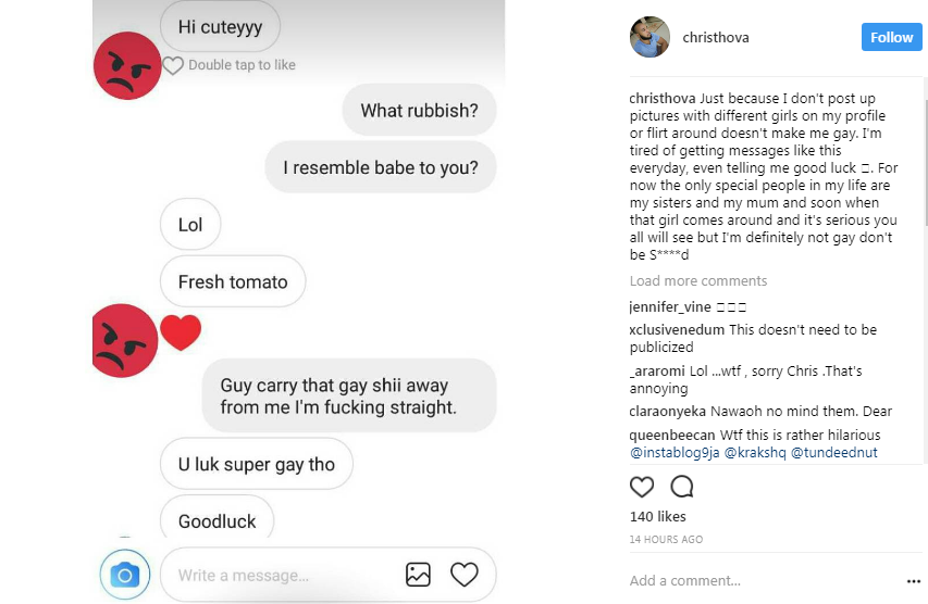 TBoss's Brother Cries Out After Receiving Several DMs From Homosexuals