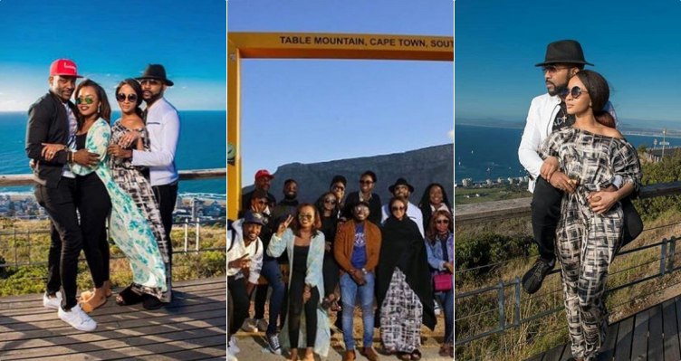 Banky W, Adesua Etomi and friends go sightseeing in South Africa ahead of their wedding (Photos)