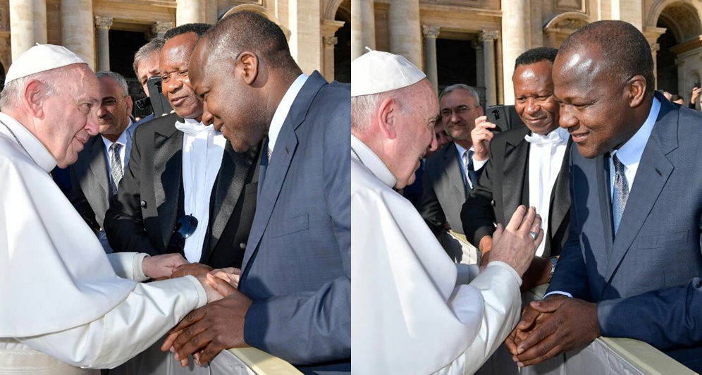 Hon. Yakubu Dogara Meets Pope Francis In Rome