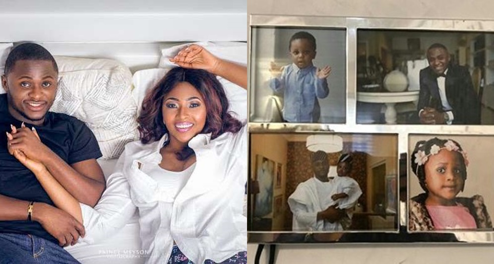 Ubi Franklin Replies Follower Who Asked Why Lilian Esoro's Picture Is Missing On His Family Photo Wall