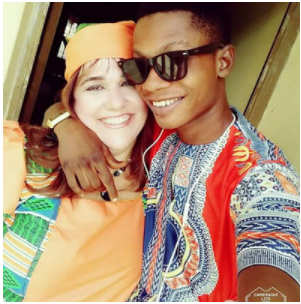 Nigerian Guy And His Older British Wife Enjoy Their Honeymoon In Ekiti