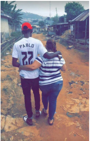 Nigerian Guy And His Older British Wife Enjoy Their Honeymoon In Ekiti