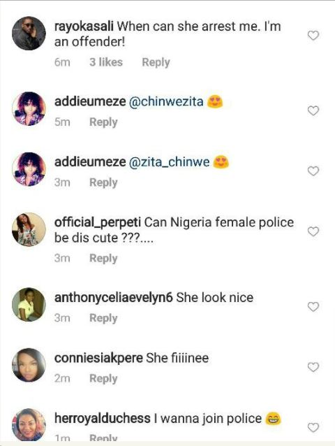 Checkout The Reactions Of Nigerian After A Police Woman Uploaded This Photo Online