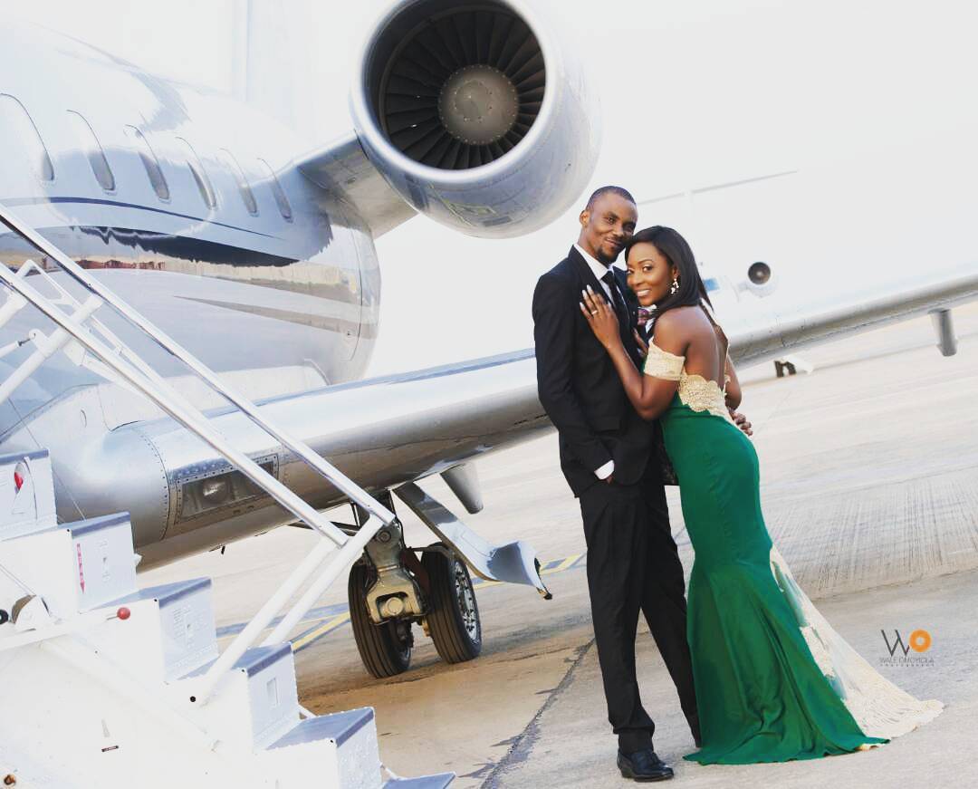 Couple Take Their Pre-Wedding Photoshoot To A Private Jet (Photos)