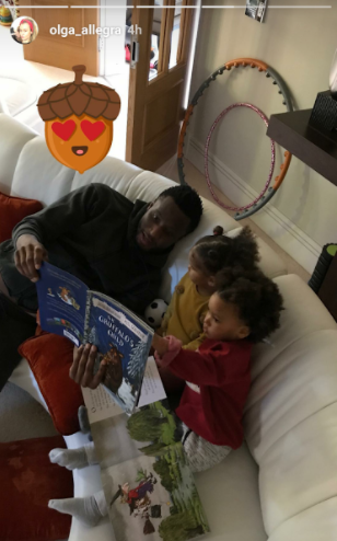 Adorable Pictures Of Mikel Obi And His Twin Daughters, Ava And Mia