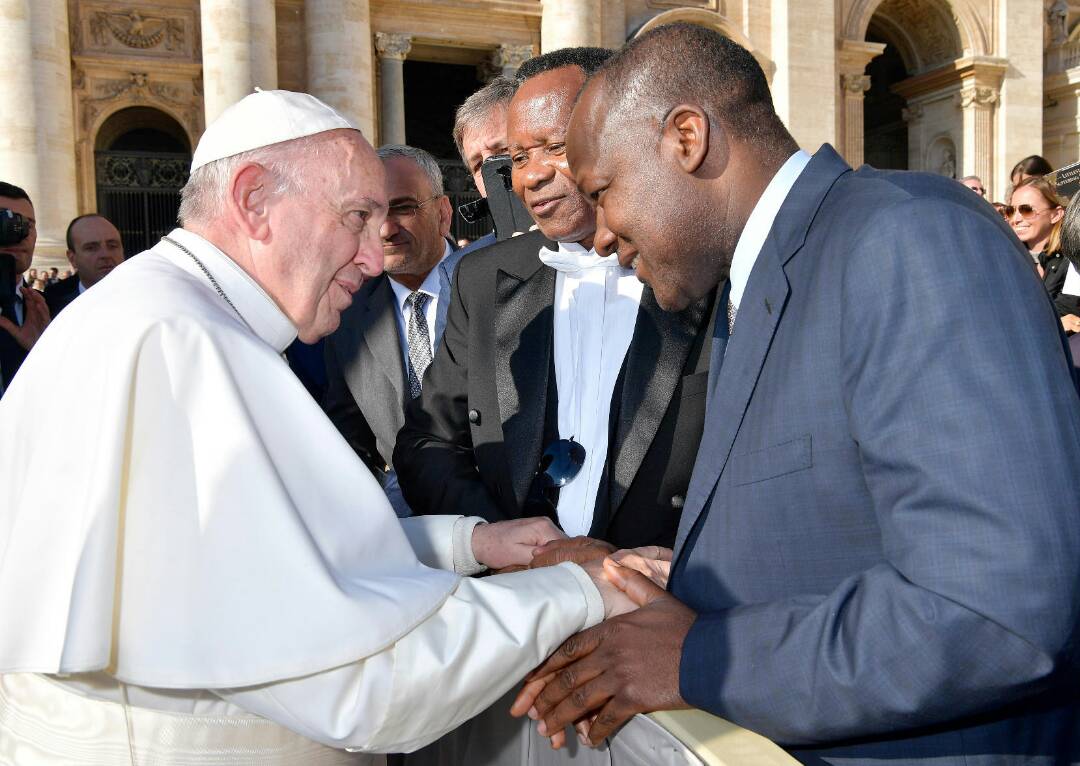 Hon. Yakubu Dogara Meets Pope Francis In Rome
