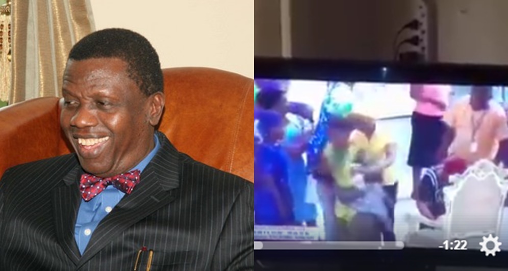 Viral Video Shows RCCG Members Allegedly Worshipping The Chair Of Their General Overseer