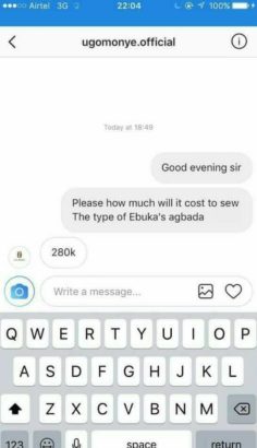 Check out the cost of Ebuka uchendu's popular Agbada