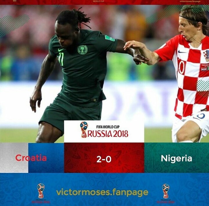 World Cup 2018: Victor Moses speaks up after Super Eagles Loss to Croatia