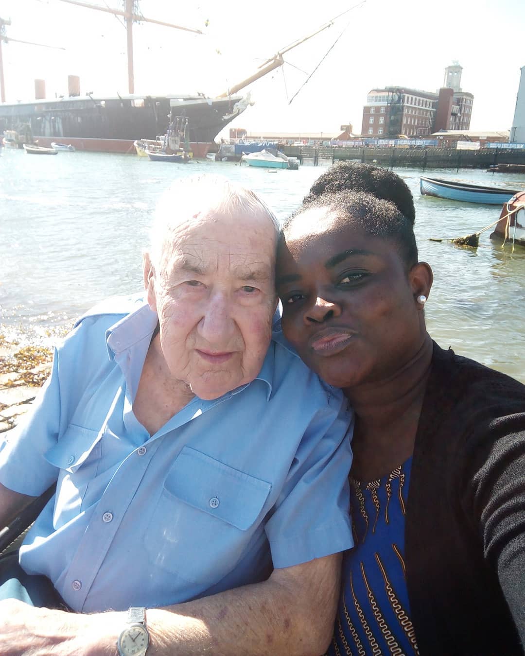 'I met my husband through Yahoo Yahoo' - Lady who is married to a 90-year-old white man discloses how she met him