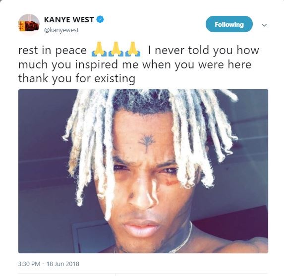 Kanye West, Jidenna, The Game, Tyga, J.Cole and other celebs mourn XXXTentacion