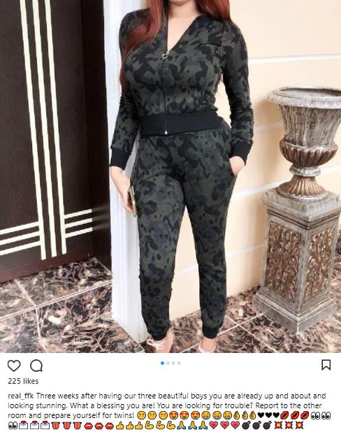 Femi Fani Kayode Gushes Over Wife's Post Baby BOD 3 Weeks After Birth Of Their Triplets (Photos)