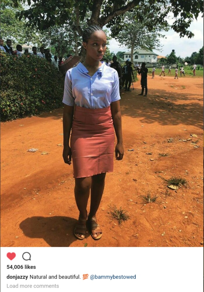 Don Jazzy Reacts To Viral Photos Of Bambam Wearing Secondary School Uniform