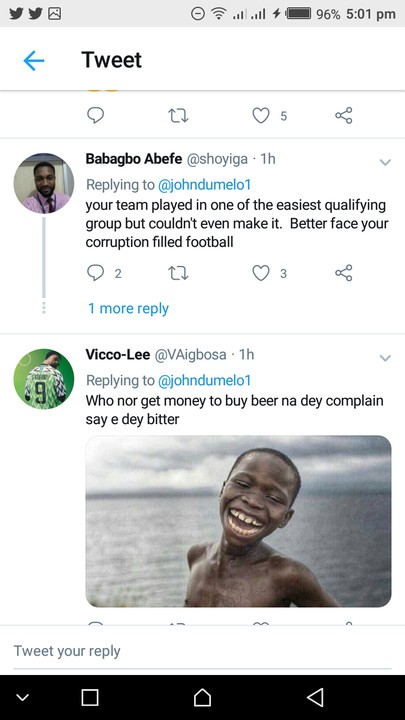 John Dumelo Shades Super Eagles After Match With Croatia, Nigerians Savagely reply him
