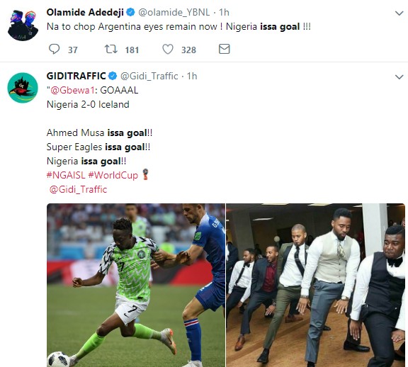 #Russia2018: Nigerians, Celebrities React To Super Eagles Win