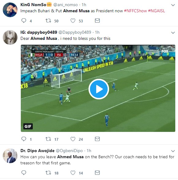 #Russia2018: Nigerians, Celebrities React To Super Eagles Win