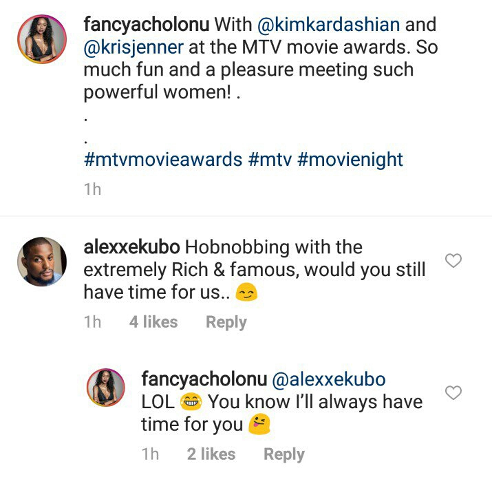 Actor Alexx Ekubo's girlfriend, Fancy spotted with Kim Kardashian and Kris Jenner (Photos)