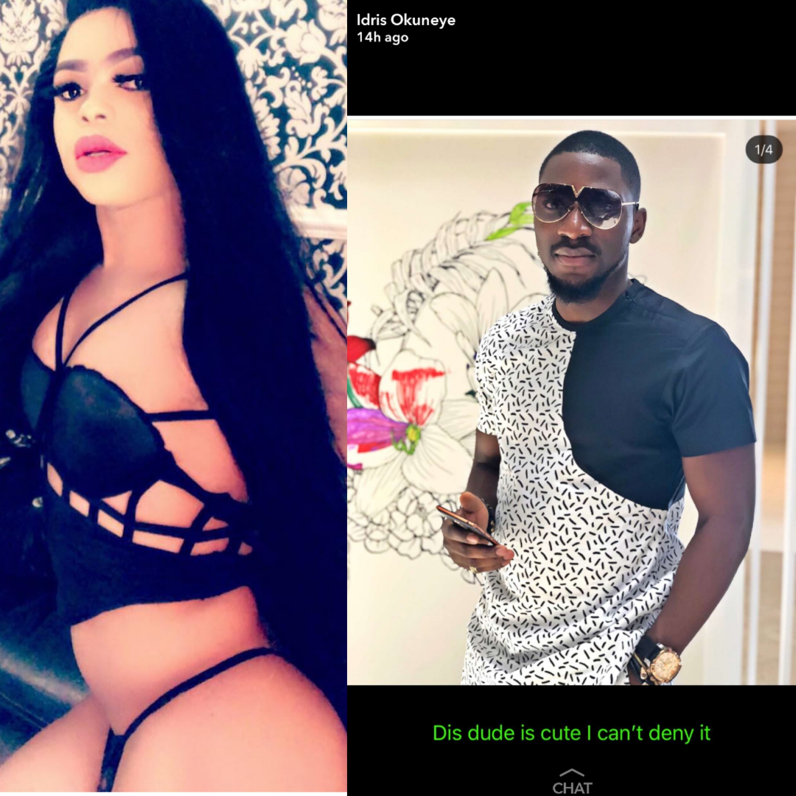 'Dis dude is cute...'- Bobrisky gushes over Tobi