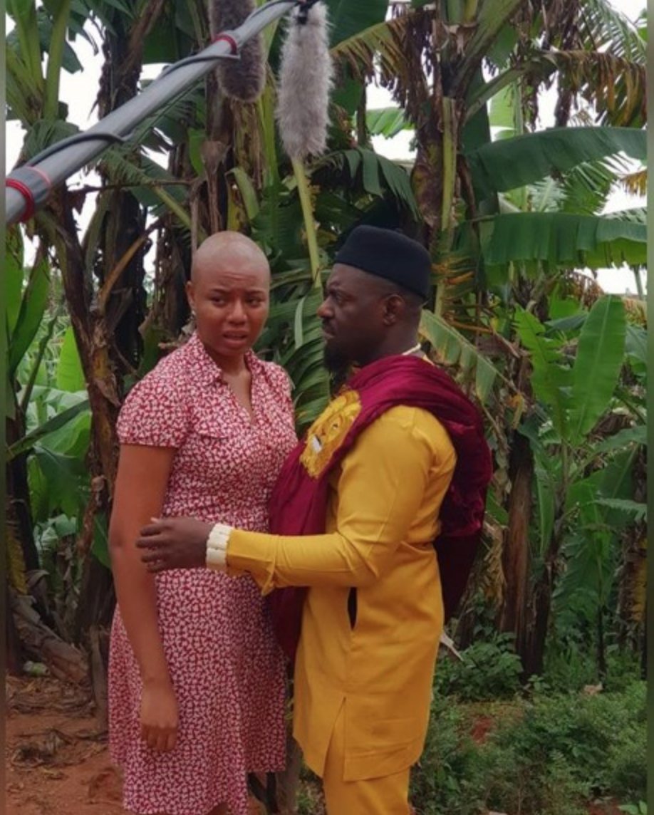 Nancy Isime Shaves Off Hair For New Movie With Jim Iyke