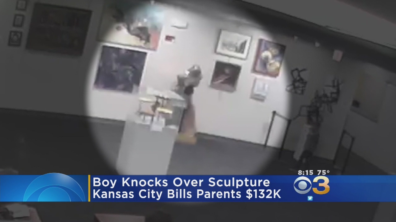 Parents in debt after son breaks $132,000 sculpture