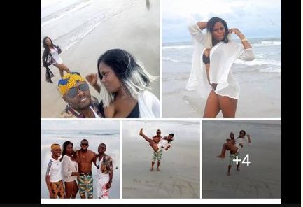 Nigerians react to photos of Choir Master with a scantily-clad Lady