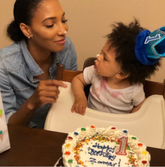 Checkout these lovely photos from the birthday party of Runtown's son with US video vixen, Selena Leath
