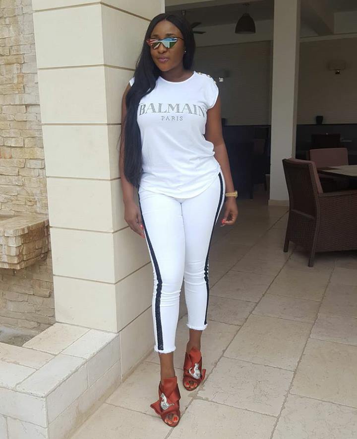 Battle of the N83k Balmain white Tshirt: BBNaija's Alex vs Ini Edo (Photos)