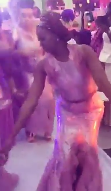 Kate Henshaw shows off dance skills during a wedding event (Video)