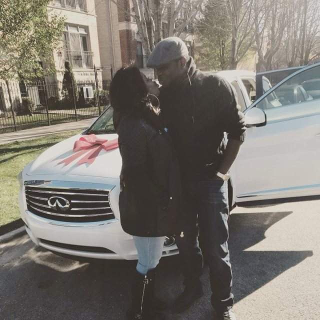 Nigerian lady screams uncontrollably as husband surprises her with brand new Infiniti SUV (Photos)