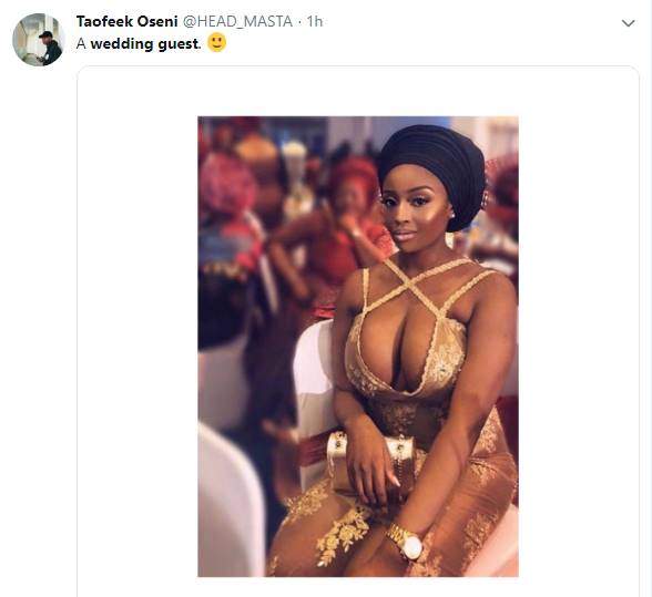 Check out the eye-popping dress a slay queen wore to a wedding (Photo)