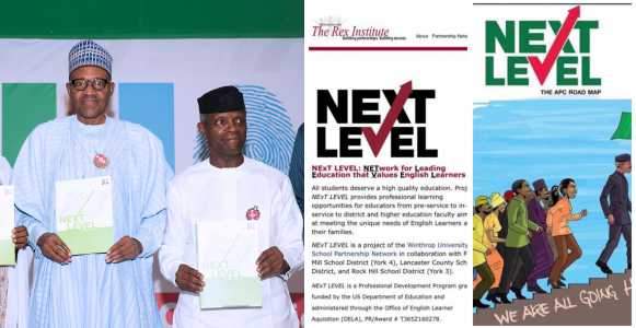 Next Level' logo: Rex Institute finally reacts to the President Buhari scandal, threatens to drag APC to court