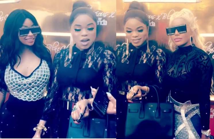 Bobrisky meets with Blac Chyna and Dencia in Lagos (Video)