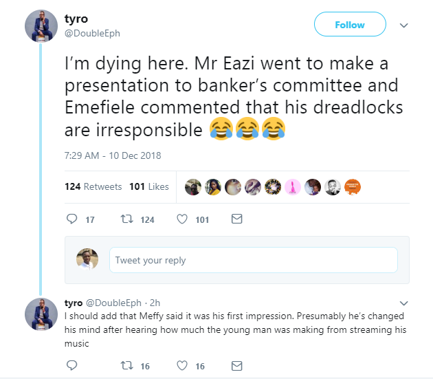 'Your dreadlocks are irresponsible' - CBN Governor Godwin Emefiele reportedly tells Mr Eazi
