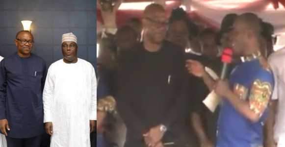 2019 Election: Fr. Mbaka threatens Dr. Peter Obi & Atiku with defeat for inability to donate money to his Ministry (Video)