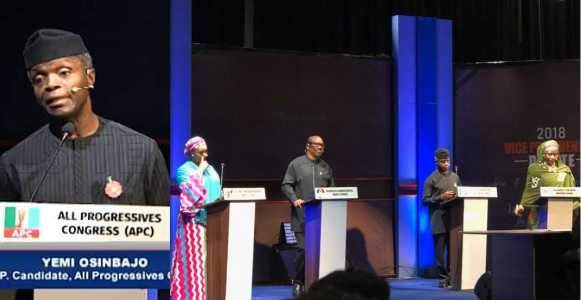 2019 Vice Presidential Debate: Buhari administration invested heavily in power distribution - Osinbajo