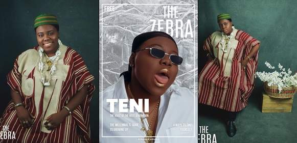 Teni the Entertainer Covers Maiden Edition of The Zebra Magazine