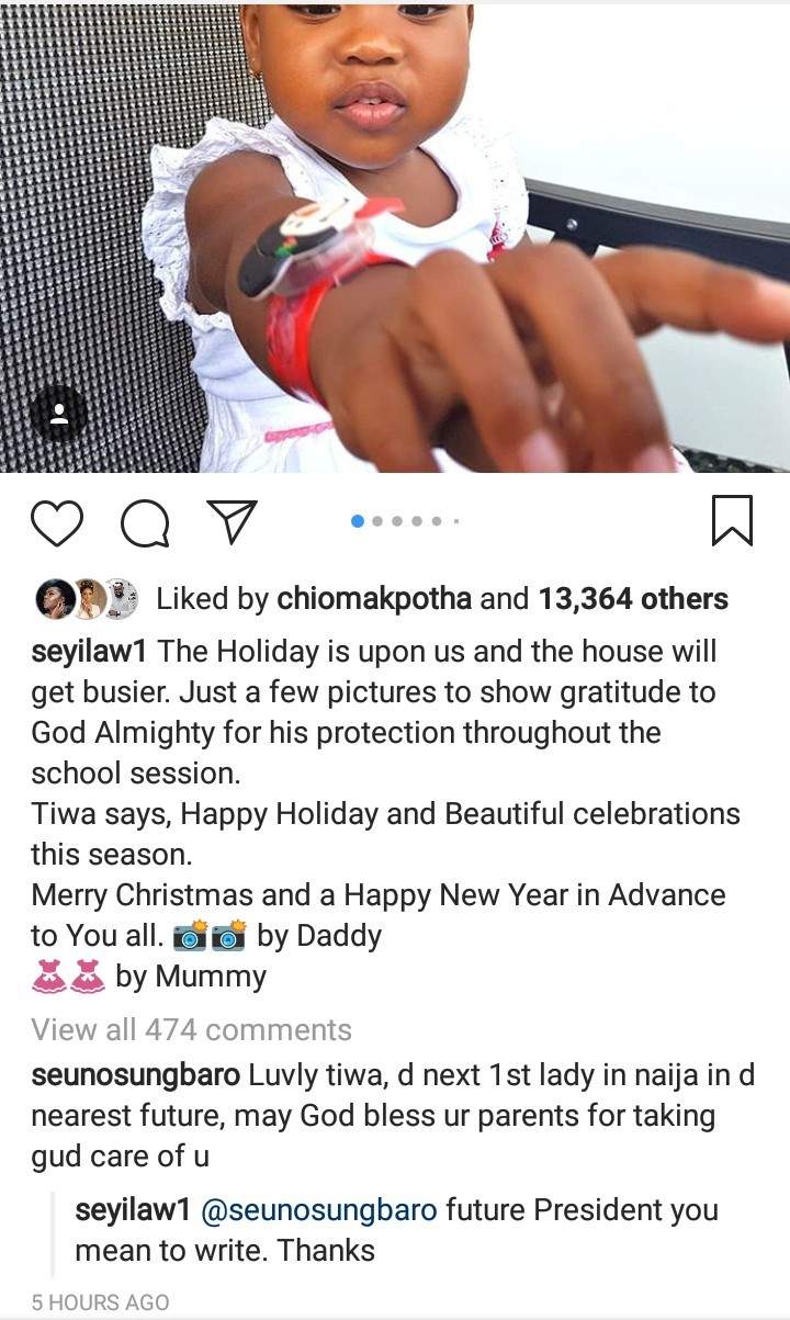 Seyi Law corrects man who decreed that his daughter will be the first lady of Nigeria