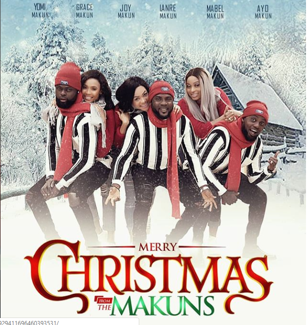 Comedian AY, His Brothers And Their Wives Release Beautiful Christmas Photos