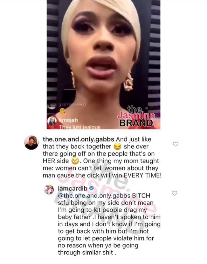 Cardi B Reacts To Offset's Public Apology And Asks Her Fans To Stop Hating On Him (Videos)