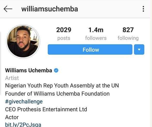 UN Youth Envoy dissociates herself and office from Williams Uchemba