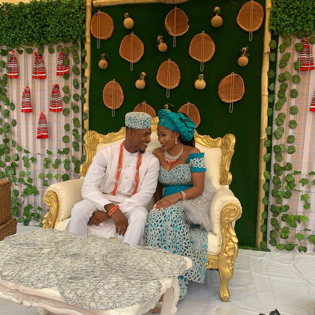 First photos from actor Gideon Okeke's traditional wedding